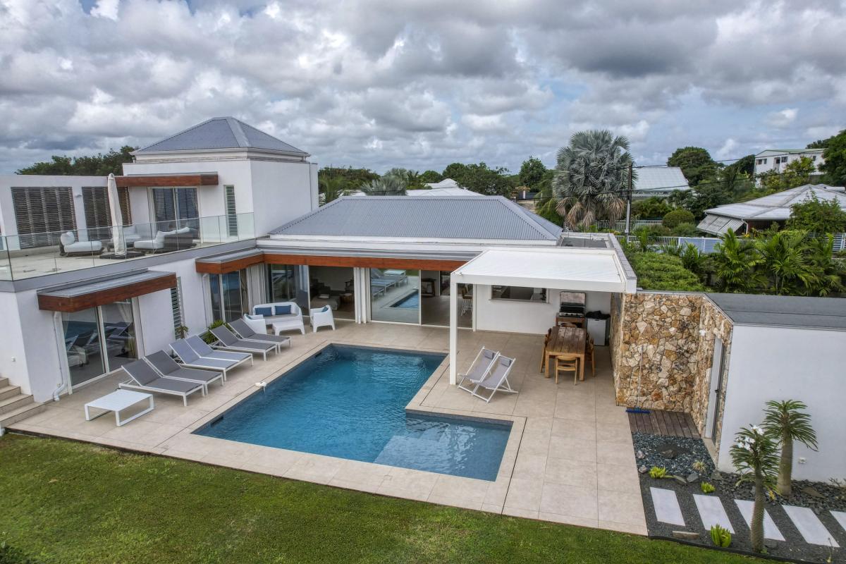 47.Location Villa piscine vue mer St François Guadeloupe_Ensemble